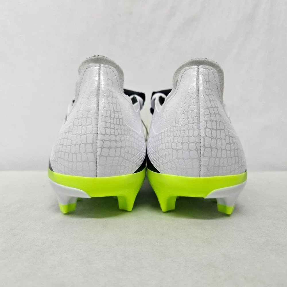 Adidas Predator‎ League FT FG/MG Soccer Cleats JI1111 White Yellow Men Size 12